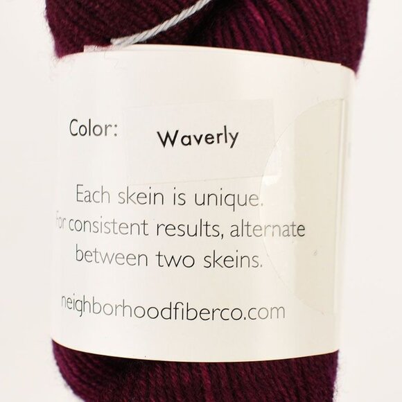 Neighborhood Fiber Co. Studio Sock Yarn Superwash Merino 400 Yards Color Waverly - Picture 2 of 3